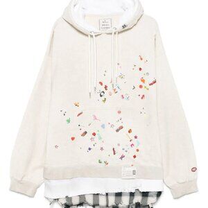 2025AW Maison Mihara Yasuhiro layered stickers hoodie